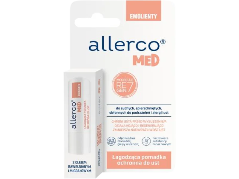 ALLERCO Łagodząca Pomadka ochronna do ust