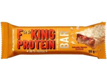 Allnutrition Fitking Delicious Protein Bar o smaku karmelowym z orzeszkami ziemnymi