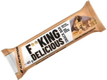 Zdjęcie produktu ALLNUTRITION Fitking Delicious Snack Bar, smak caramel peanut, baton