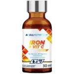 Allnutrition Iron + Vit C Drops czarna porzeczka, krople