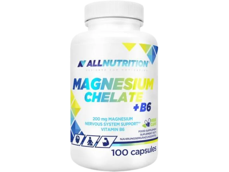 ALLNUTRITION Magnesium Chelate + B6, kapsułki