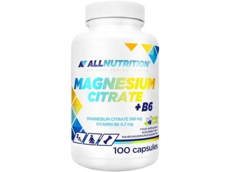 ALLNUTRITION Magnesium Citrate + B6, kapsułki