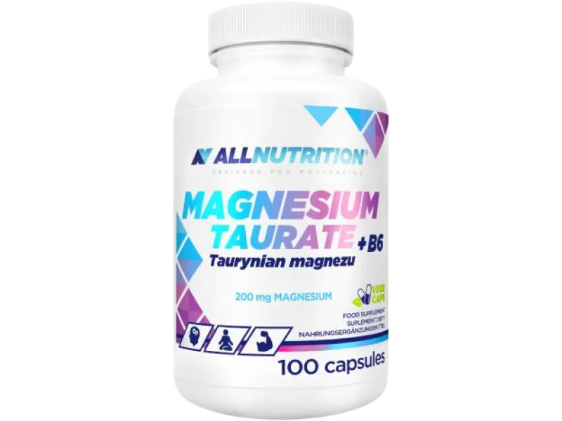 ALLNUTRITION Magnesium Taurate + B6 Taurynian Magnezu, kapsułki