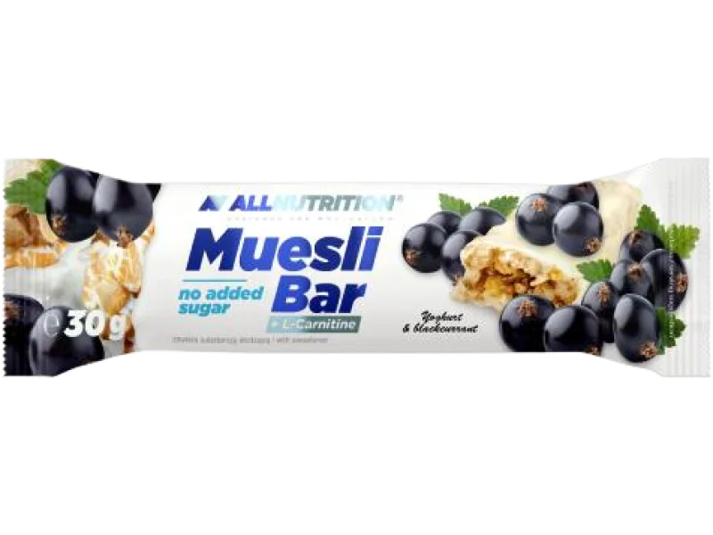 ALLNUTRITION Muesli Bar Baton energetyczny z l-karnityną Czarna porzeczka, 99,9 mg