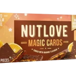 ALLNUTRITION Nutlove Magic Cards ciasteczka kakaowe z kremem pomarańczowym