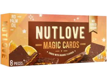 Zdjęcie produktu ALLNUTRITION Nutlove Magic Cards ciasteczka kakaowe z kremem pomarańczowym