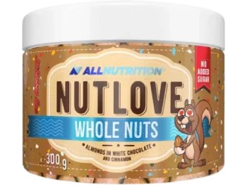 Zdjęcie produktu ALLNUTRITION NutLove WholeNuts Migdały w białej czekoladzie z cynamonem, produkt sypki