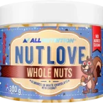 ALLNUTRITION NutLove WholeNuts Migdały w białej czekoladzie z kokosem, produkt sypki