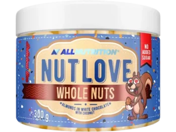 Zdjęcie produktu ALLNUTRITION NutLove WholeNuts Migdały w białej czekoladzie z kokosem, produkt sypki
