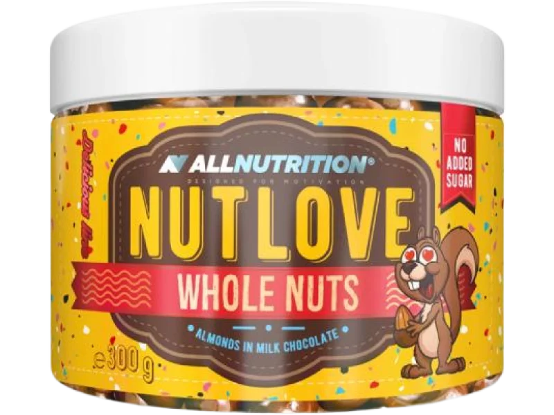 ALLNUTRITION NutLove WholeNuts Migdały w mlecznej czekoladzie, produkt sypki