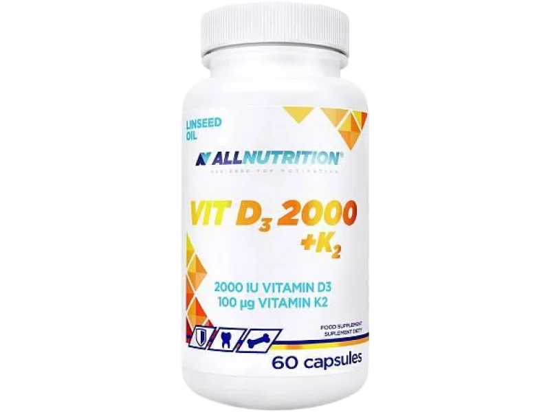 Allnutrition Vit D3 2000 + K2, kapsułki
