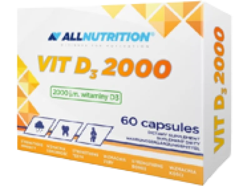 ALLNUTRITION VIT D3 2000, kapsułki miękkie, 2000 j.m.