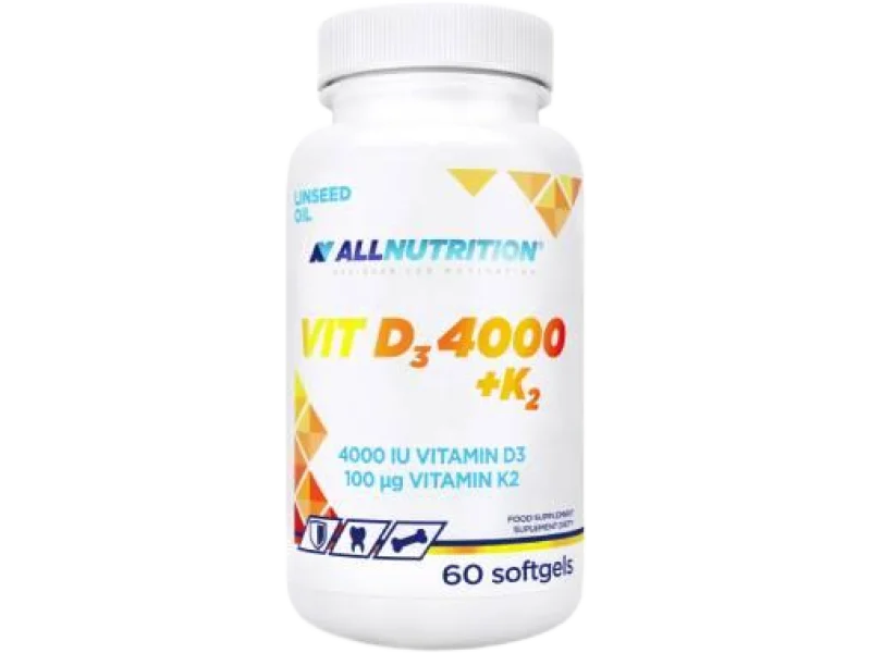 ALLNUTRITION VIT D3 4000 + K2, kapsułki