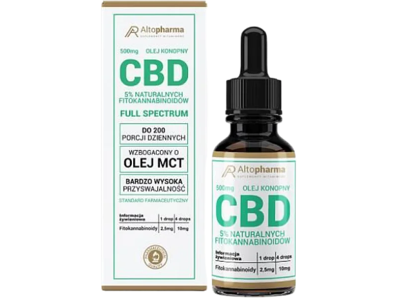 ALTOPHARMA Olej konopny CBD, olejek