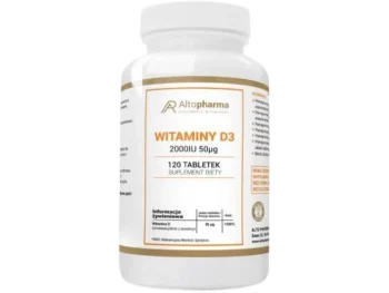 Zdjęcie produktu ALTOPHARMA Witamina D3 2000 IU 50mcg, tabletki, 50 µg