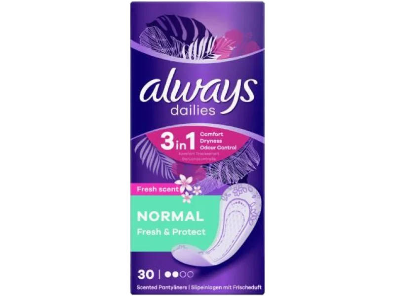 ALWAYS Dailies Normal Fresh Scent Fresh & Protect, środki chłonne