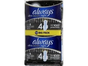 Zdjęcie produktu ALWAYS Podpaski Ultra Secure Night XL