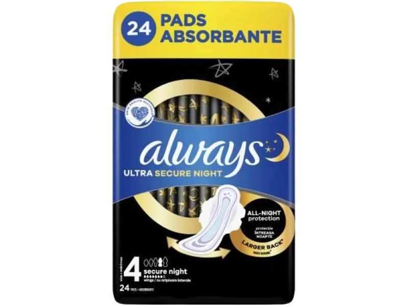 ALWAYS Ultra Secure Night, podpaski