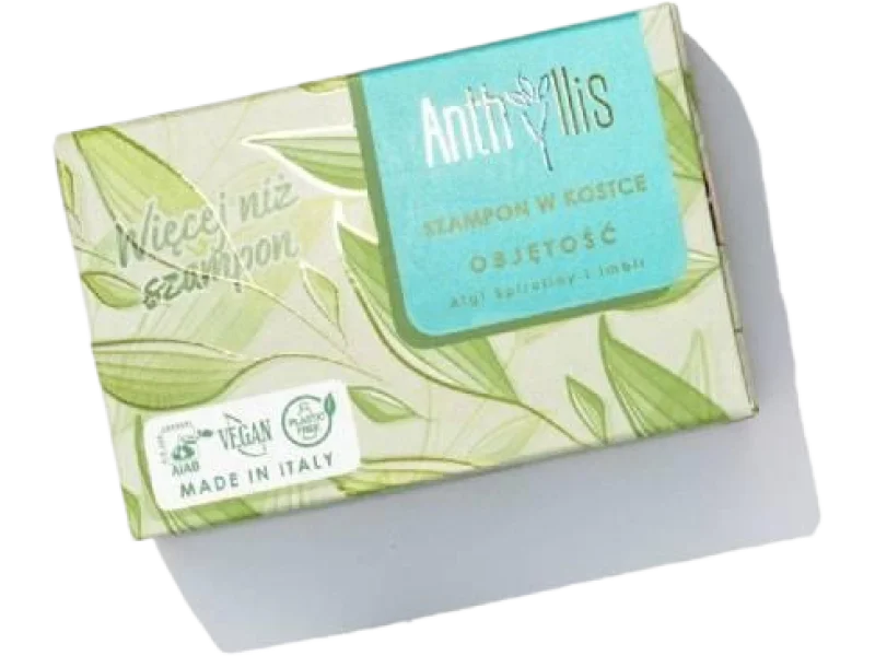 ANTHYLLIS Szampon zwiększający objętość z ekstraktem z imbiru i spiruliny, kostki