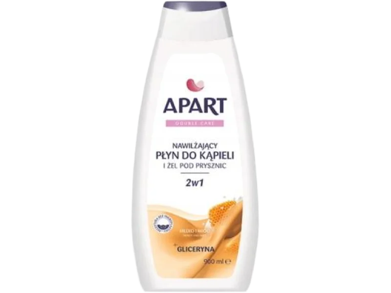APART Double Care Płyn do Kąpieli + Żel pod Prysznic Mleko i Miód, żel