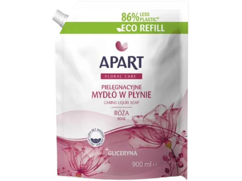 APART FLORAL CARE Mydło w płynie RÓŻA Z GLICERYNĄ zapas