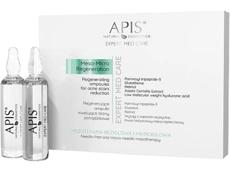 APIS Expert Med Care Regenerujące ampułki niwelujące blizny potrądzikowe