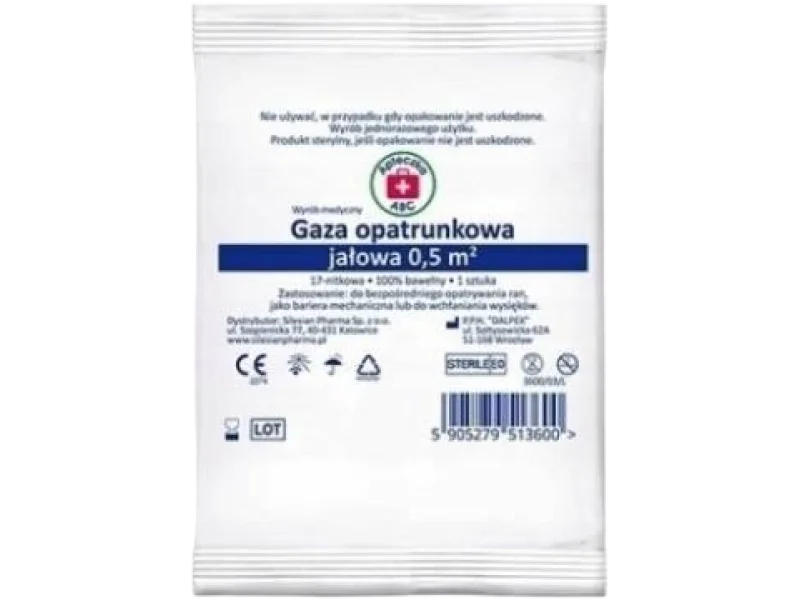 Apteczka ABC Gaza opatrunkowa jałowa 17n, kompres