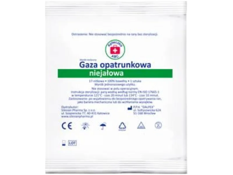 Apteczka ABC Gaza opatrunkowa niejałowa, opatrunek