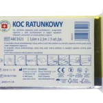 Apteczka ABC Koc ratunkowy srebrno-złoty, sprzęt medyczny