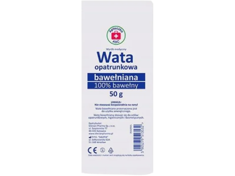 Apteczka ABC Wata bawełniana 100%