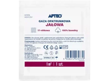 Zdjęcie produktu APTEO CARE Gaza opatrunkowa jałowa 17n, opatrunek