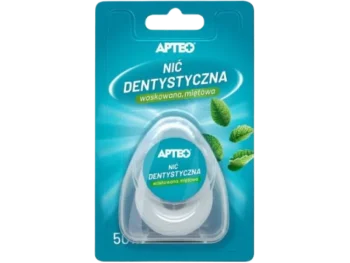 APTEO CARE Nić dentystyczna woskowana miętowa