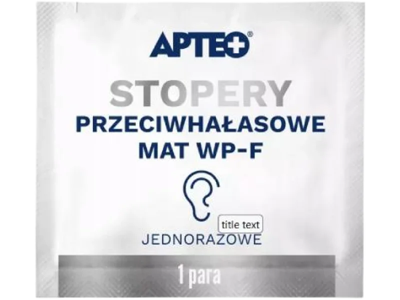 APTEO CARE Stopery przeciwhałasowe Mat Wp-F, zatyczki