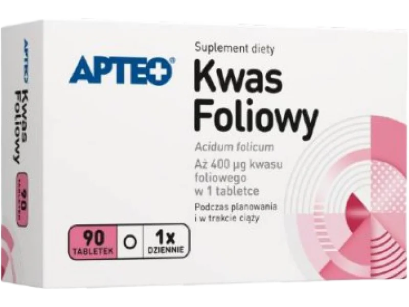 APTEO Kwas foliowy, tabletki powlekane, 400 µg
