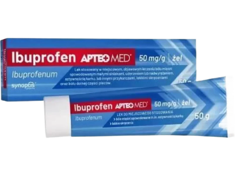 APTEO MED Ibuprofen, żel, 50 mg/g