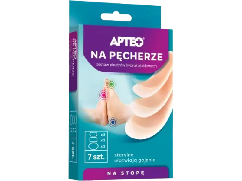 APTEO Na pęcherze Zestaw plastrów hydrokoloidowych, plastry