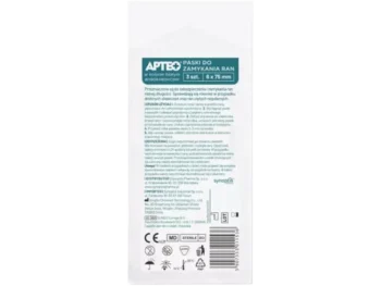 Zdjęcie produktu APTEO Paski do zamykania ran w kolorze białym, plaster