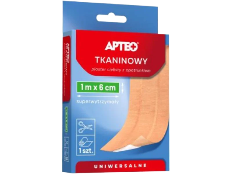 APTEO Plaster tkaninowy cielisty z opatrunkiem