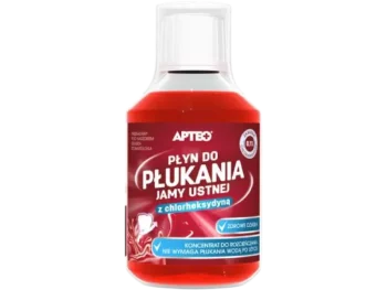 Zdjęcie produktu APTEO Płyn do płukania jamy ustnej z chlorheksydyną, płyn do jamy ustnej, 0,1%