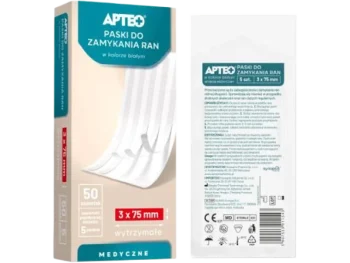 Zdjęcie produktu APTEO Sterylne paski do zamykania ran, opatrunek