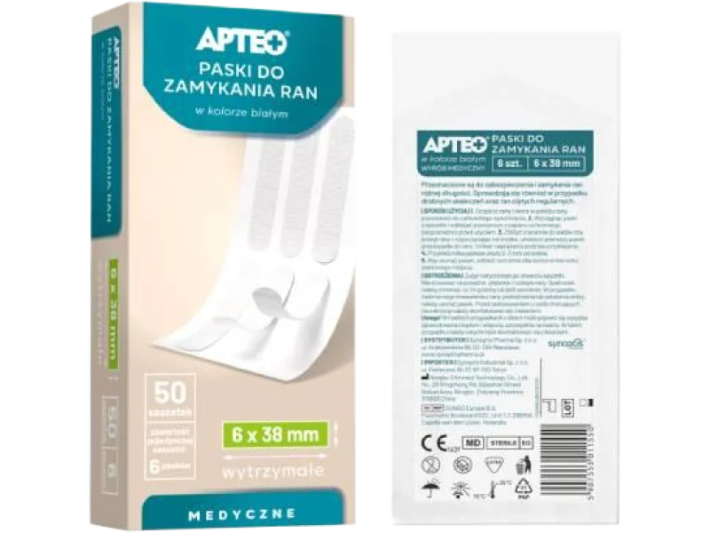 APTEO Sterylne paski do zamykania ran, plastry