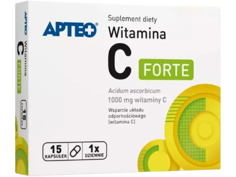 Apteo Witamina C Forte, kapsułki twarde, 1000 mg