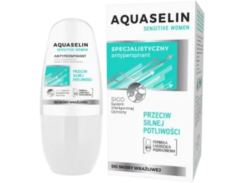 Zdjęcie produktu AQUASELIN Sensitive Woman Antyperspirant przeciw silnej potliwości, płyn w kulce