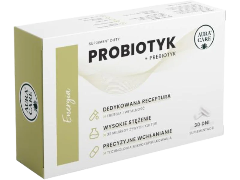 Aura Care Energia Probiotyk + prebiotyk, kapsułki