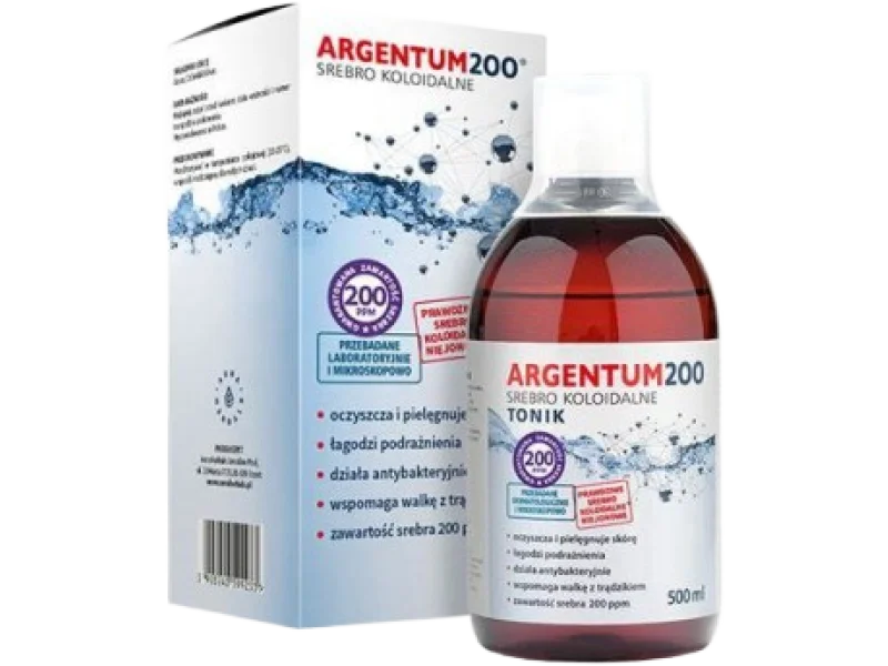AURA HERBALS Argentum200 Srebro Koloidalne, tonik, 200 ppm