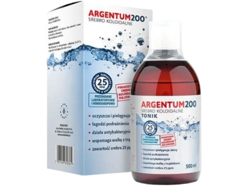 AURA HERBALS Argentum200 TONIK Srebro Koloidalne, 25 ppm