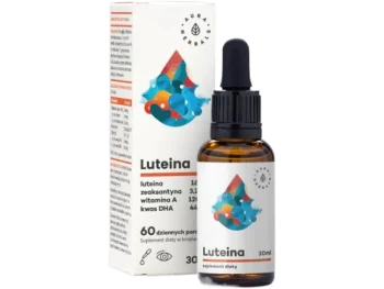 AURA HERBALS Luteina + Witamina A + DHA + Zeaksantyna, krople