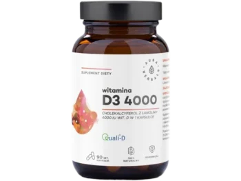 Zdjęcie produktu AURA HERBALS Witamina D3 4000IU, kapsułki, 100 µg