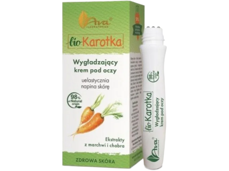 AVA Bio Karotka Wygładzający krem – lotion pod oczy, roll-on