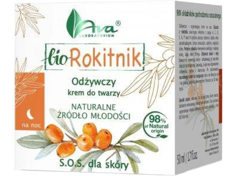 AVA Bio Rokitnik – ODŻYWCZY krem do twarzy